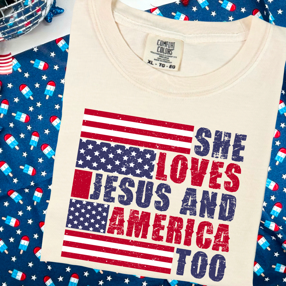 She Loves Jesus Tee