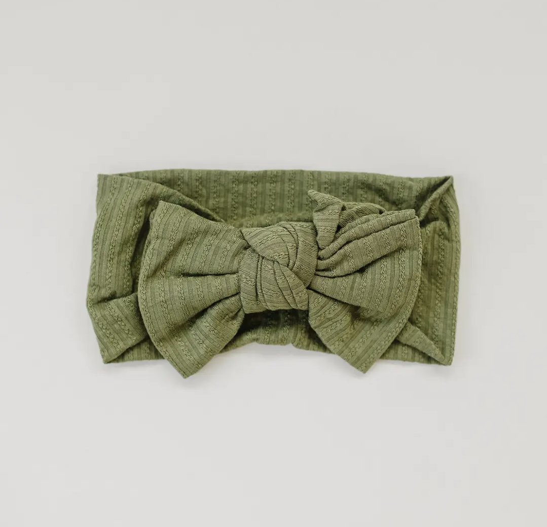 Olive Green Baby Headband