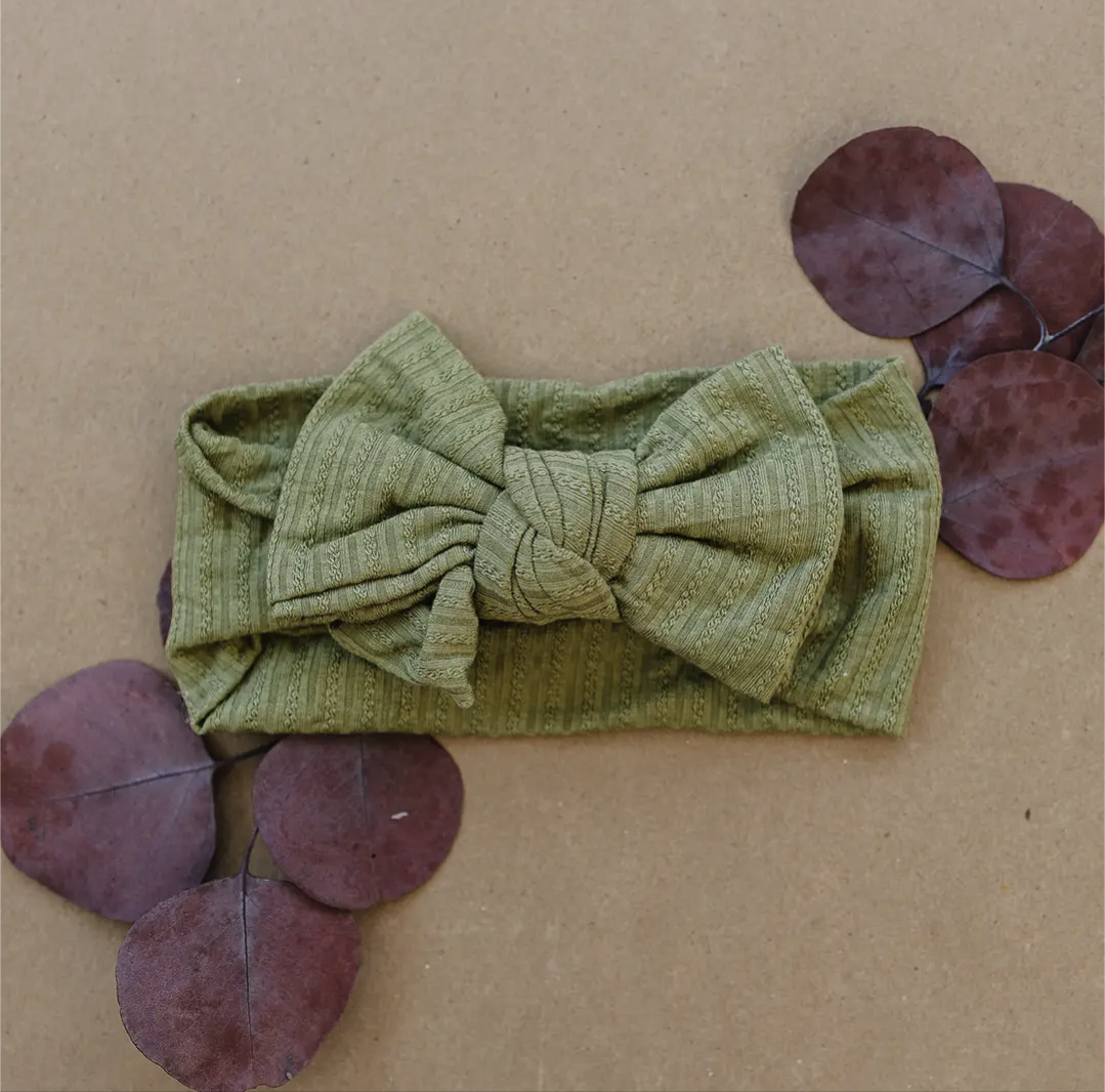 Olive Green Baby Headband